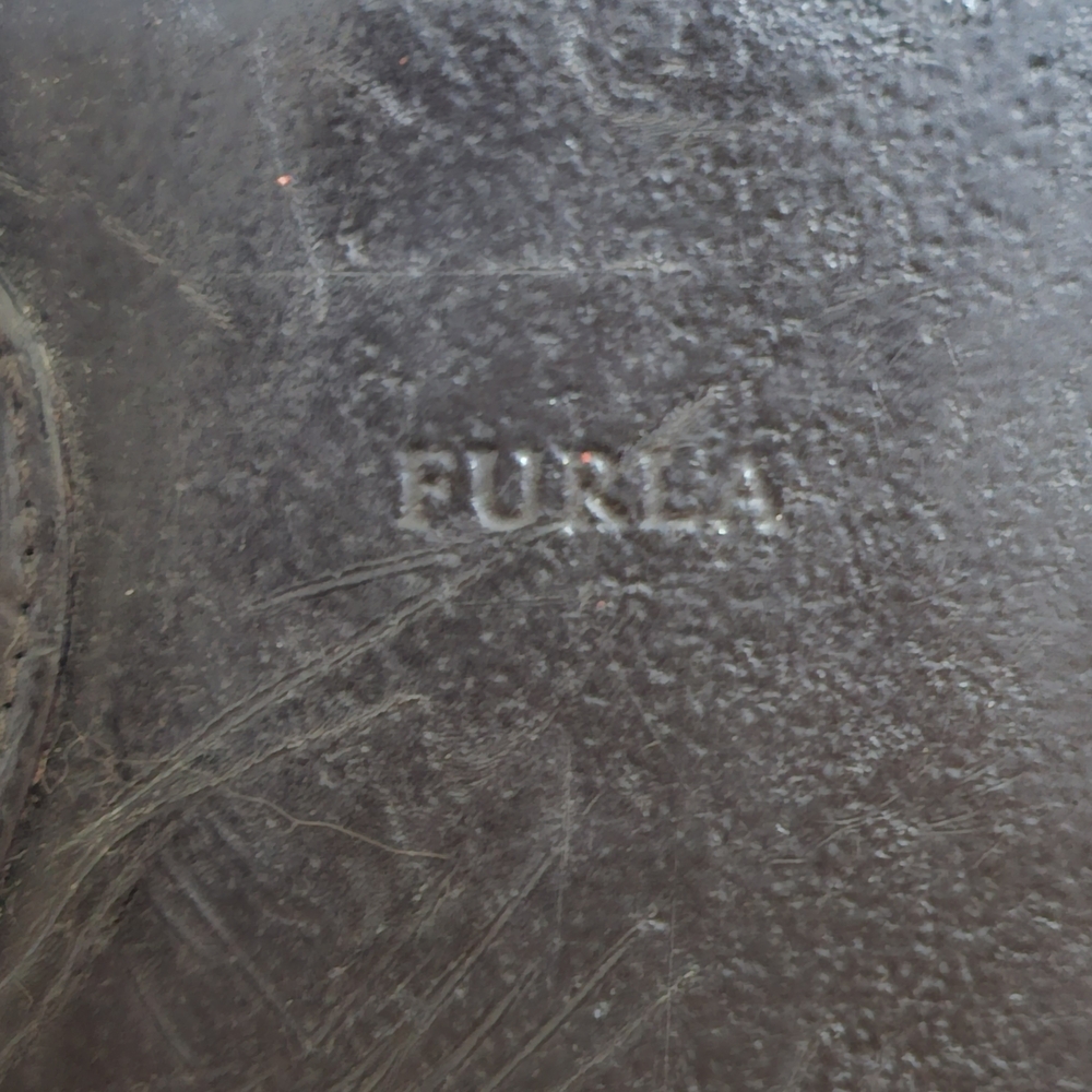 Furla Black Leather Tote – Distressed & Still Stunning - Picture 16 of 16